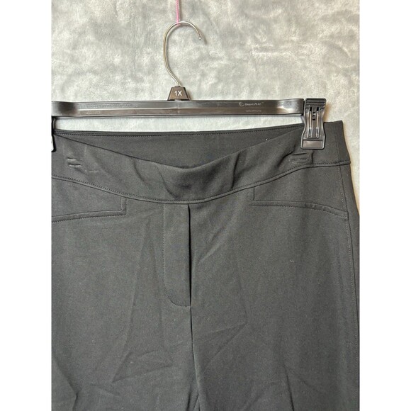 Chicos Woman’s Size 1 R Black Leggings Dressy Silver Bling At Tighter Ankle - Picture 5 of 7